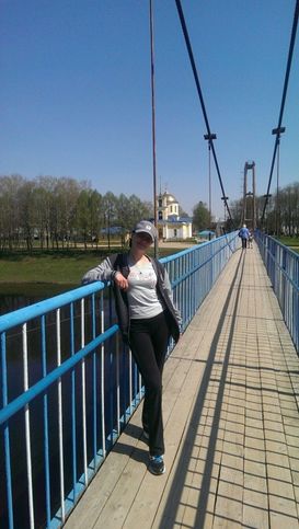 Навесной мост над рекой Вазуза