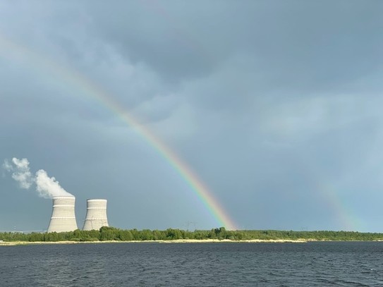 Двойная радуга над АЭС