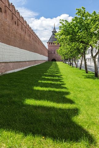 Тульский кремль. Часть стены и башня Пятницких ворот