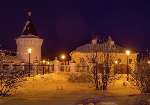 Тобольский Кремль. Орловская башня. Братский (монашеский) корпус. Зима
